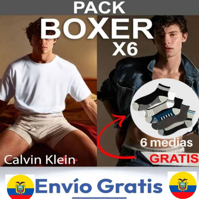BOXER CK®︎ EN MICROFIBRA + TOBILLERAS GRATIS🎁